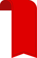 Label Red  Ribbon tag banner - sticker sale badge promotion Editable SVG