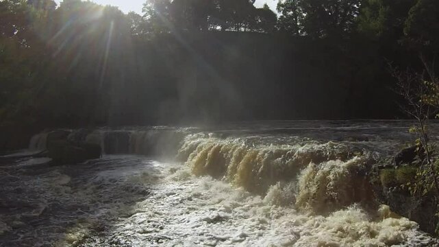 Aysgarth falls Yorkshire 
Autumn colours at Aysgarth Falls on the River Ure,