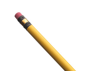 Pencil isolated on transparent layered background.