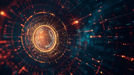 Abstract Digital Sphere