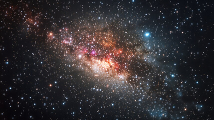 Stars and galaxy outer space sky night universe black starry background of shiny starfield