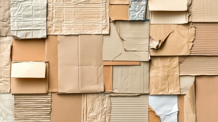 Layered Cardboard Textures for Creative Backgrounds