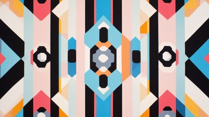 Obraz premium Modern Geometric Textures with Soft Light Design