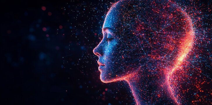 A digital detox concept is conveyed by illustrating an addiction to devices, especially a smartphone nestled within a human head