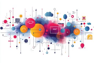 Obraz premium Conceptual business illustration featuring the phrase digital detox