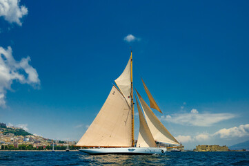 Fototapeta premium Napoli: Regata delle Vele d'Epoca