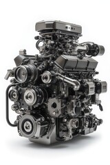 a large engine on a white background