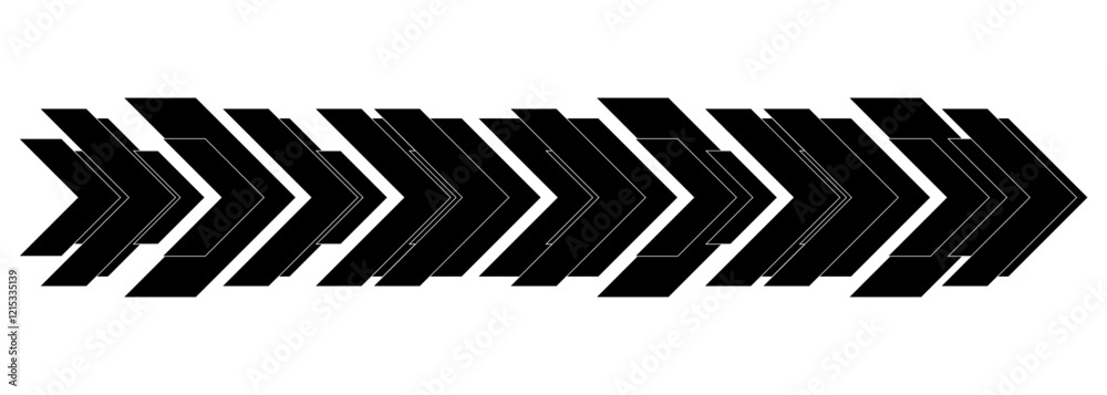Canvas Prints black isolate vector arrows on white background.