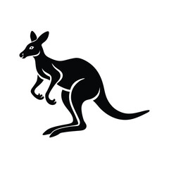 Fototapeta premium kangaroo with baby vector illustration
