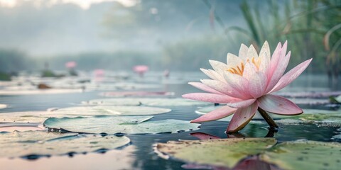 dreamy watercolor lotus flower watercolor, natural, nature, art, illustration