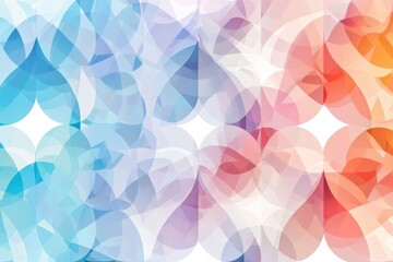 Obraz premium Geometric pattern artwork featuring overlapping circles in a gradient color scheme modern visual design digital art environment sophisticated aesthetic