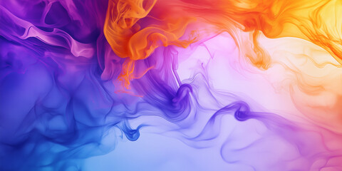 Obraz premium A vibrant wave of layered colors dances across the canvas