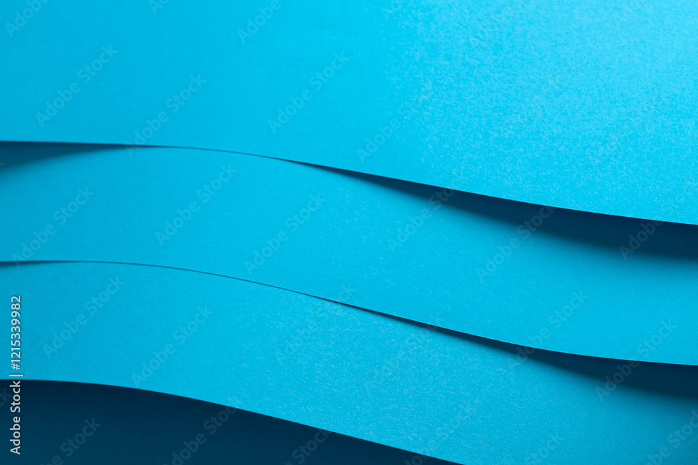 Aufkleber blue paper background with a smooth matte finish and layered edges. vibrant pastel tones and a subtl