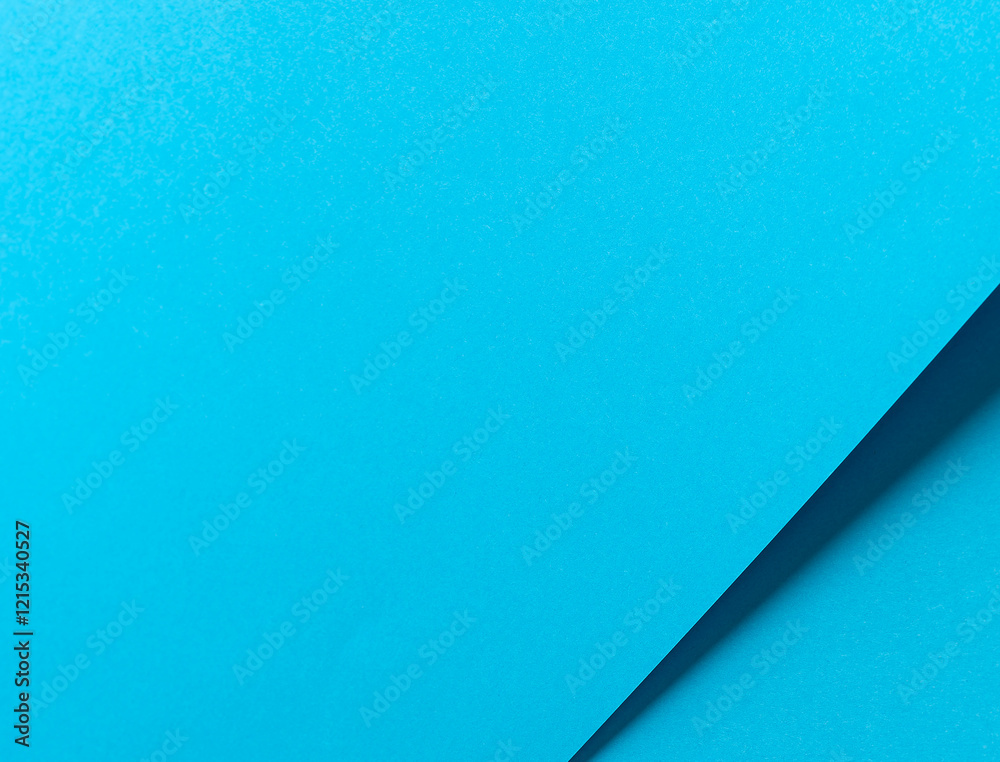 Poster blue paper background with a smooth matte finish and layered geometric accents. bright pastel tones 