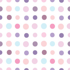 Obraz premium Seamless Colored Dots Pattern – Vibrant and Playful Design for Modern Backgrounds and Textiles
