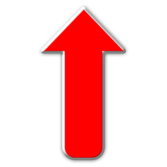 red arrow isolated