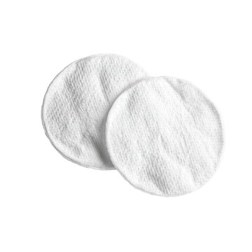 Isolated Two White Cotton Pads