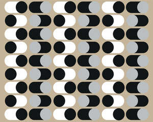 Black abstract line geometric pattern. Perfect for print, design and textile. Abstract wave backgrounds with seamless geometric pattern. Seamless abstract geometric pattern. Vector Illustration.