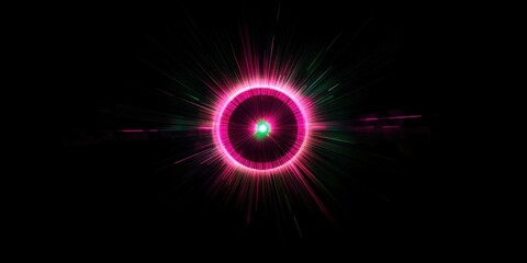 background with glowing lights, lens flare effect