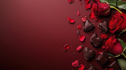 Chocolate gift for Valentine&rsquo;s Day celebration.
