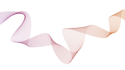 A modern and abstract wave-like vector pattern with gradient colors transitioning from pink to purple. The lines form smooth curves and interconnected waveforms, creating a visually dynamic flow. 