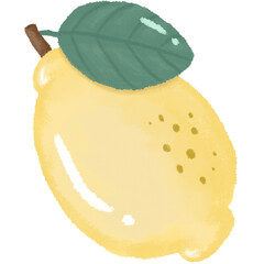 A minimalist drawing of a lemon. The image features a simple outline of a lemon, with a few added details such as a small stem and a few blemishes on the skin.