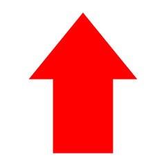 red arrow isolated