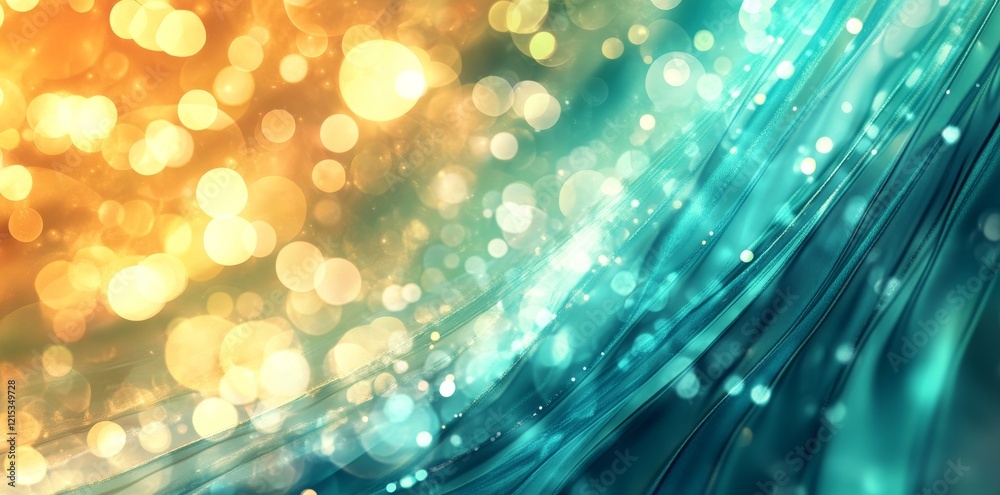 Poster An abstract image with smooth gradients that highlight gentle and seamless transitions between colors, blending soft hues for a visually captivating and tranquil result