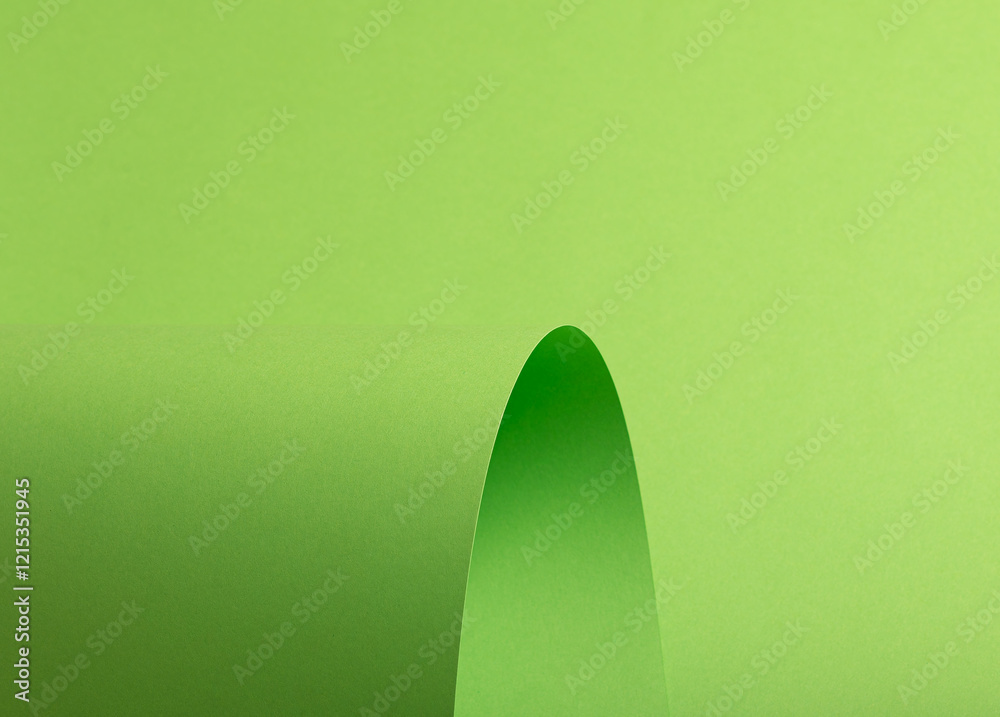Poster lime green paper background with a smooth matte surface and a polished gradient. bright, vibrant ton