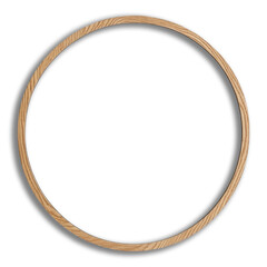 Elegant Wooden Oval Mirror Frame with Rustic Finish for Home Decor and Interior Design PNG Format 2