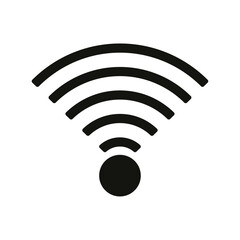 Wifi Icon vector illustration. silhouette isolated on a white background.ai