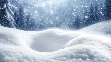 winter space of snow 