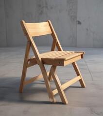 Foldable wooden chair for transport and storage convenience, travel, collapsible, camping, foldable, easy carry