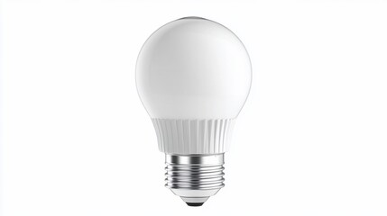 White LED bulb studio shot, bright background, energy efficiency (1)