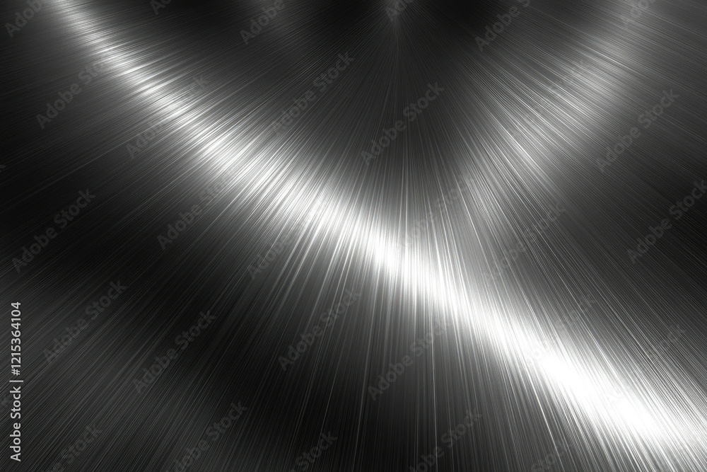 Poster Abstract metallic background with radiating lines and polished texture, creating a sleek and modern design.