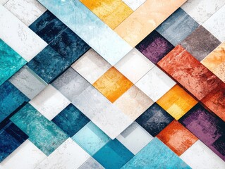 Vibrant colorful mosaic art digital artwork pixel art aesthetics playful environment gigapixel viewpoint nostalgic concept