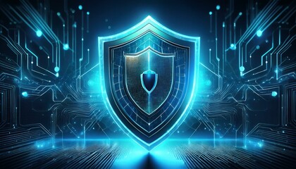 cybersecurity shield protecting your digital world