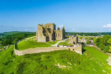 The Rock of Cashel, also known as Cashel of the Kings and St. Patrick's Rock, a historic site located at Cashel, County Tipperary. Most famous tourist attractions in Ireland.