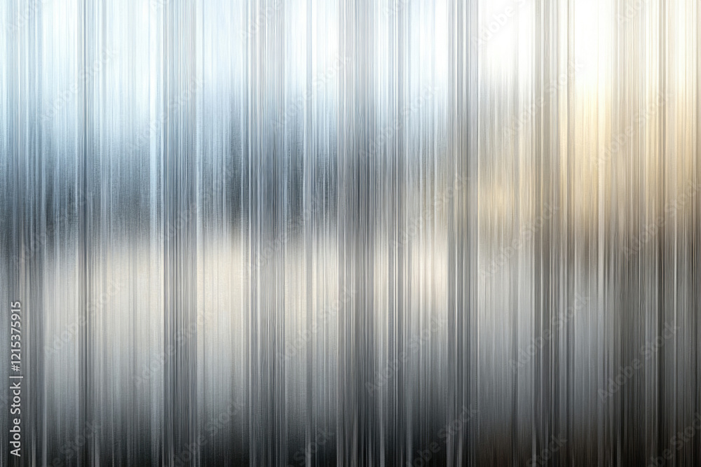 Poster Abstract background with vertical lines of varying shades of gray and white, creating a brushed metal effect.
