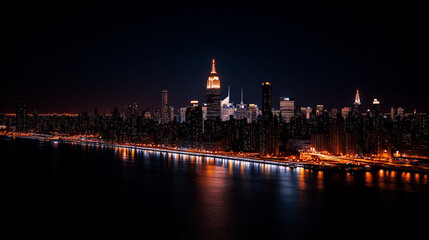 Obraz premium city at night