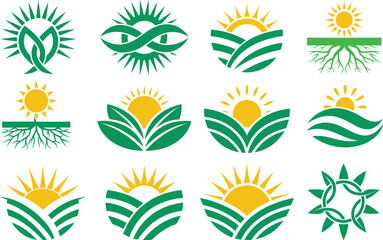 sunset above mountains peak icon vector illustration