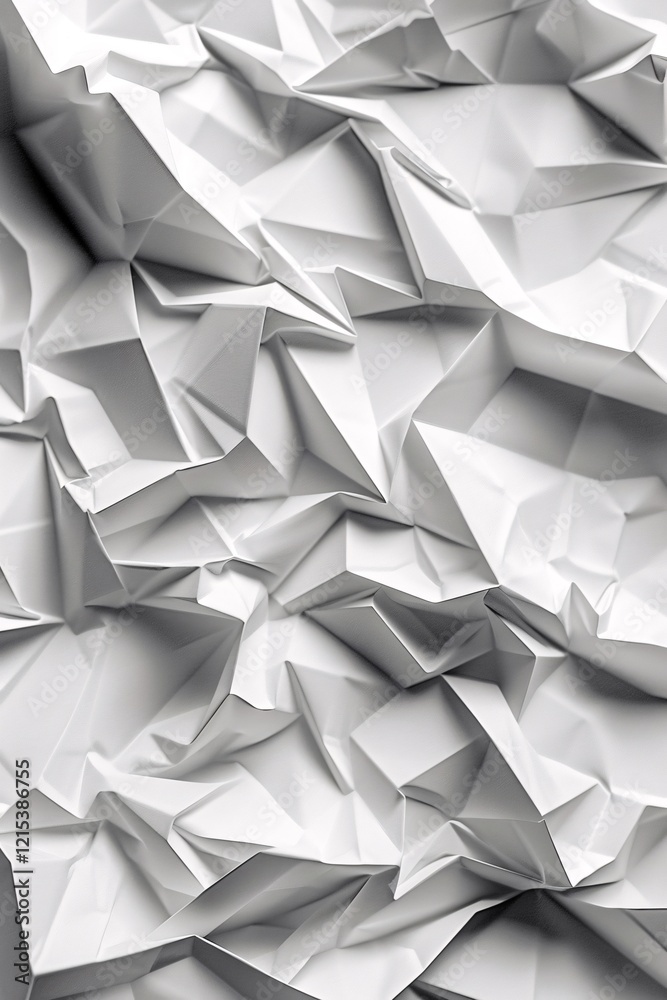 Poster Modern pattern with sharp relief in geometric background