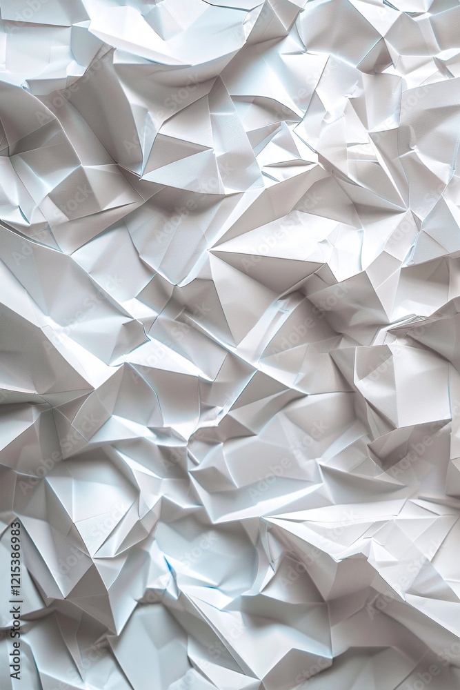 Aufkleber Abstract composition using a textured background of crumpled white paper
