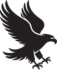A unique eagle creative and simple illustration
