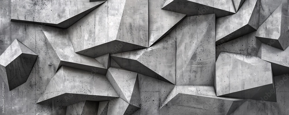 Leinwandbilder geometric concrete wall structure with an abstract rough pattern