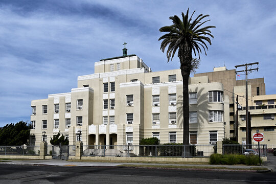 LONG BEACH, CALIFORNIA - 22 JAN 2025:  The Hanley Hospice Center at St. Mary Medical Center.