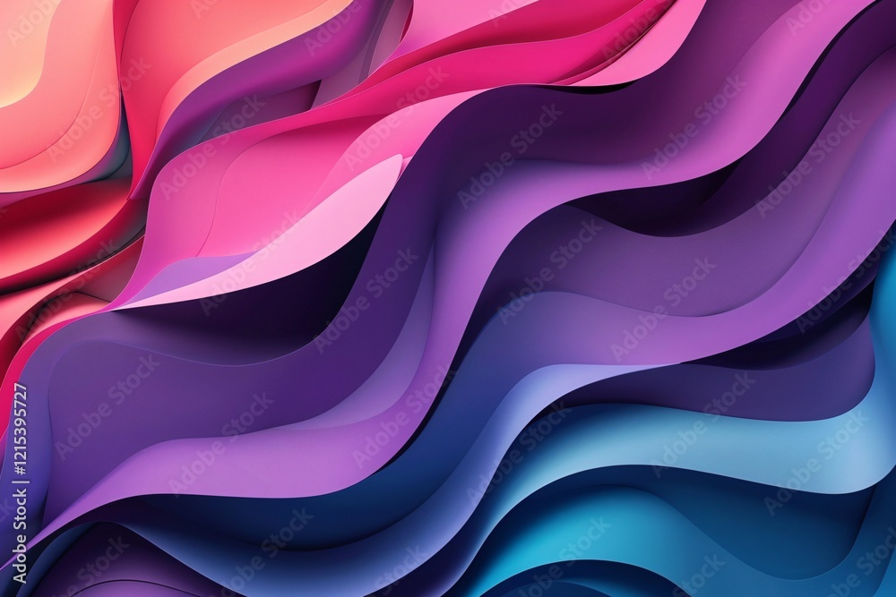 Poster Vibrant abstract background with a flowing pattern, ideal for adding a contemporary and chic touch to any project