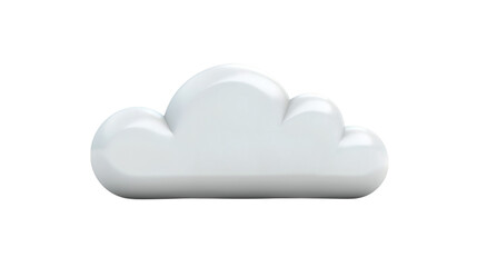 White cloud isolated on white background