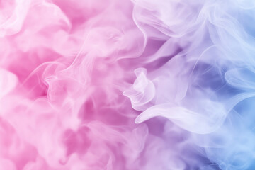 Colorful smoke swirling in pink and blue hues creating a vibrant abstract background