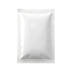 blank white paper sachet isolated on transparent background, png